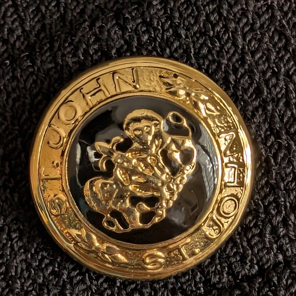 St. John Vintage black Cardigan Large - Picture 6 of 9